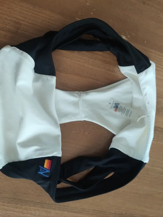 Aviator Nation S High Waisted Side Cut Out Color Block Cheeky Bikini Bottom -&- - Picture 7 of 7